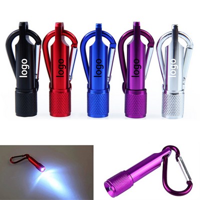 2-in-1 Portable Mini Metal Compact Flashlight/LED Torch Keychain (Low MOQ)