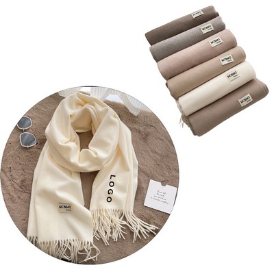 Fleece Scarf With Fringe