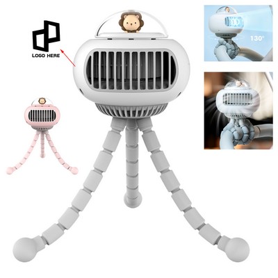 Octopus Leafless Stroller Fan