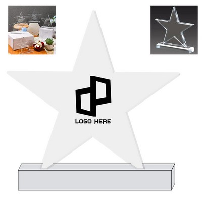 Acrylic Star Award 4.7 Inches High