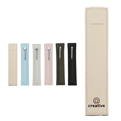 Single PU Leather Pen Sleeve