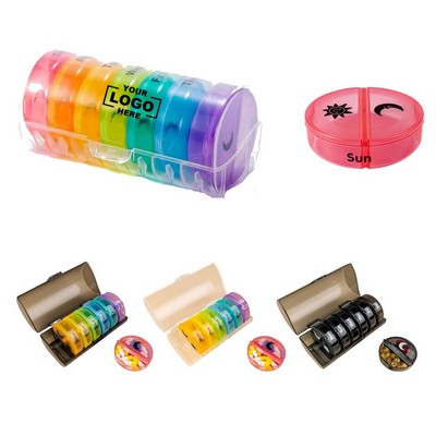 Large - Capacity Plastic Pill Container for Travel