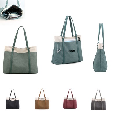 Laptop Tote Bag Canvas Handbag