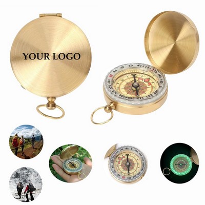 Pocket Watch-Style Luminous Compass
