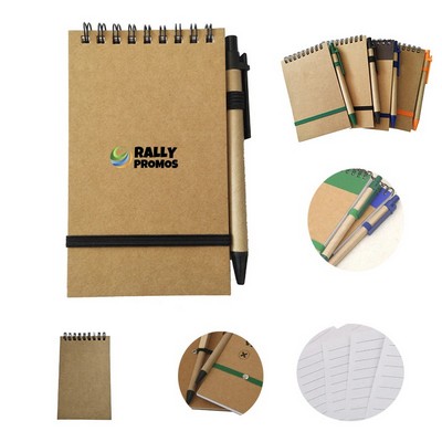 Eco Friendly Paper Notebooks and Pen Set