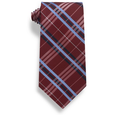 Closeout - Red Plaid Silk Tie