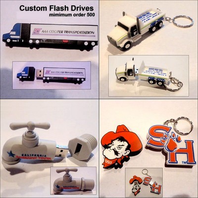 Custom Flash Drive - 64 GB Memory No Extra Tariff