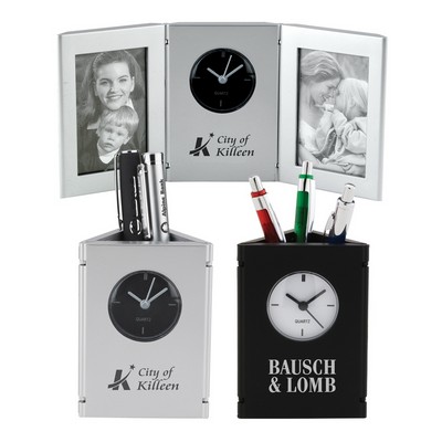 Triangular Penholder Clock