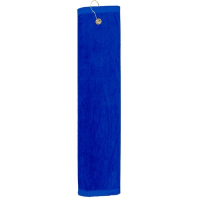 Premium Velour Golf Towel - Trifolded (Color Embroidered)