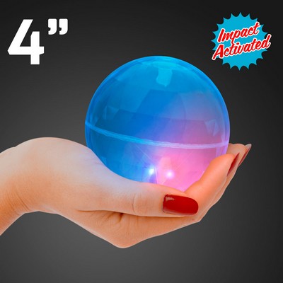 Super Sized Blue Air Bounce Ball w/ LED Lights - BLANK
