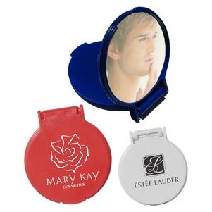 2.5 inch Round - Pocket Size Mirror with 1-Color Logo