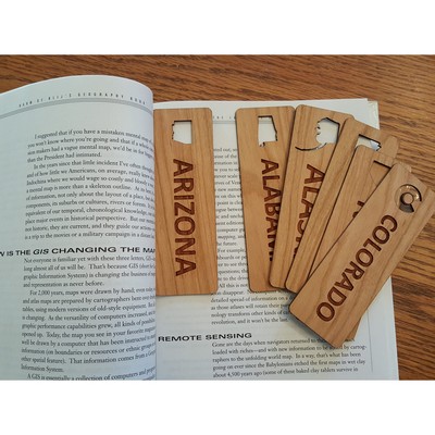 1.5" x 5.75" - Arizona Hardwood Bookmarks