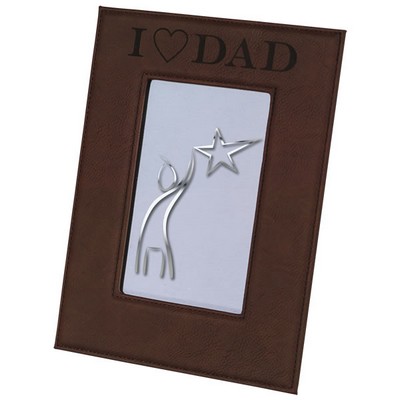 Dark Brown Leatherette Frame