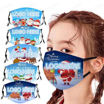 Adjustable Ear Loops Mask Full Color (8.6"x 5.9")