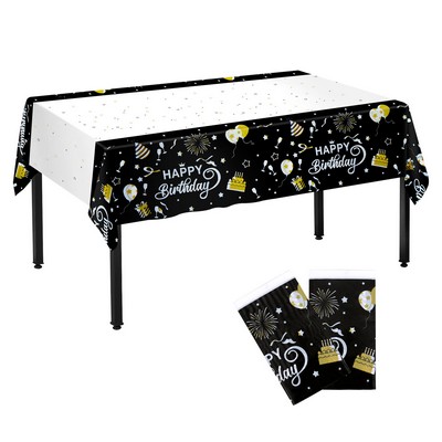 One-Time Happy Birthday Tablecloth