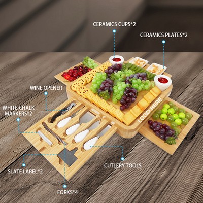 Bamboo Cheese Board (15.4"x 13"x 2.6")