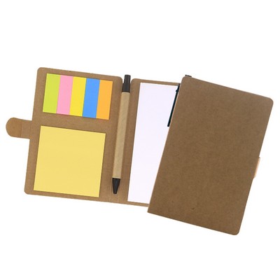 Portable Notepad Set- Sticky Notes & Pen Combo