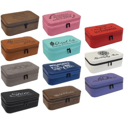 7 1/2" X 4 1/2" Leatherette Jewelry Box