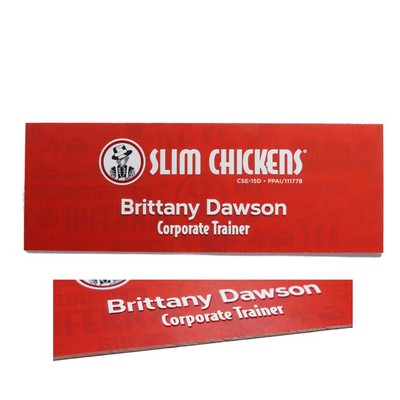 3D Full Color Dimensional Raised Nameplate Sign (15-19 Square inch)