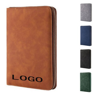PU Leather Portfolio Budget Binder