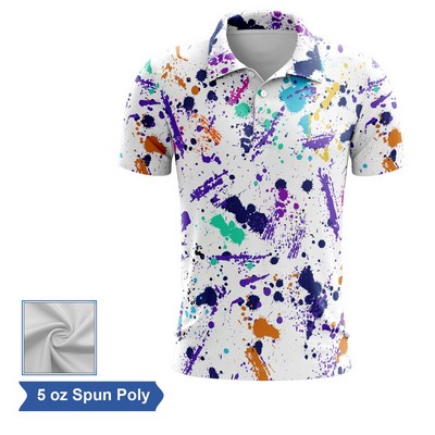 Sublimation Spun Polyester (Cotton Touch) Performance Polo - Men, Women, Ki