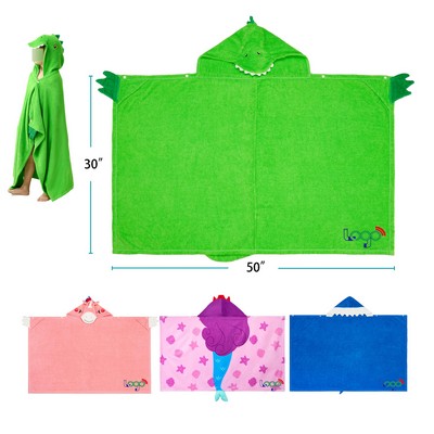 Dinosaur Hooded Towel
