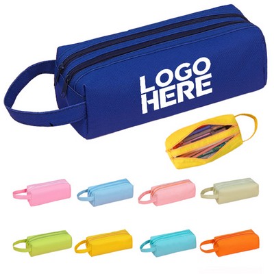 Double layer large capacity pen case