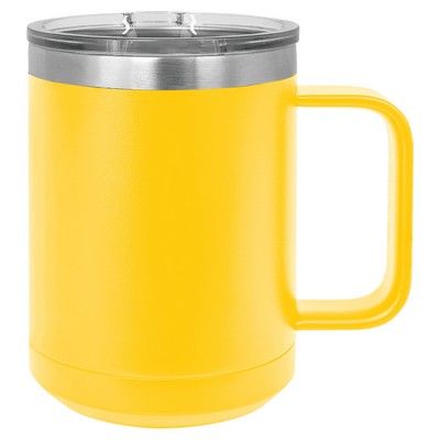 Polar Camel 15 oz. Yellow Vacuum Insulated Mug w/Slider Lid