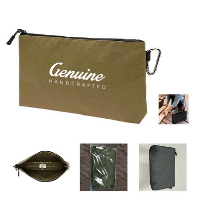 Canvas Internal Pockets Zipper Bag
